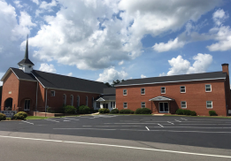 Distance image of Middlesex Baptist Church Moire Black roof | Summit Roofing