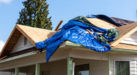 Roof prepared for re-roofing | Summit Roofing